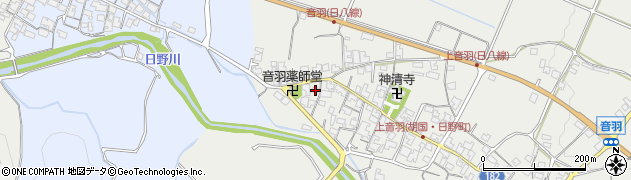 滋賀県蒲生郡日野町音羽381周辺の地図