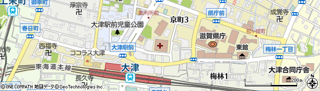 大津　地方検察庁周辺の地図
