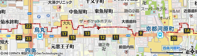 京都府京都市下京区立売東町5周辺の地図
