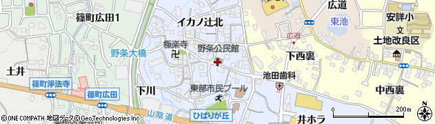 京都府亀岡市篠町野条イカノ辻北9周辺の地図