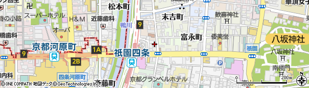 京都府京都市東山区廿一軒町周辺の地図