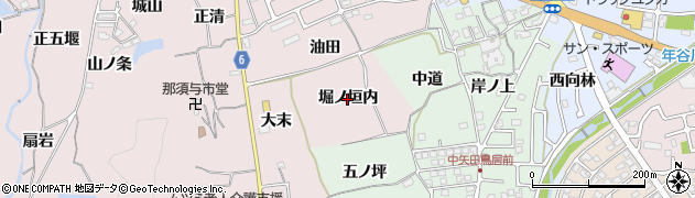 京都府亀岡市下矢田町（堀ノ垣内）周辺の地図