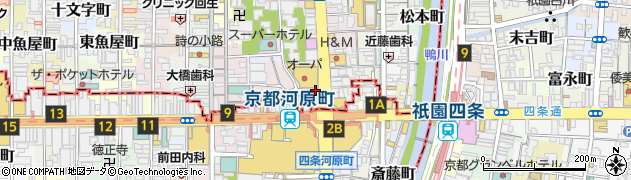 京都府京都市中京区米屋町387周辺の地図
