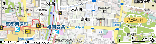 京都府京都市東山区富永町周辺の地図