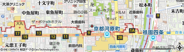 東急ステイ京都新京極通周辺の地図