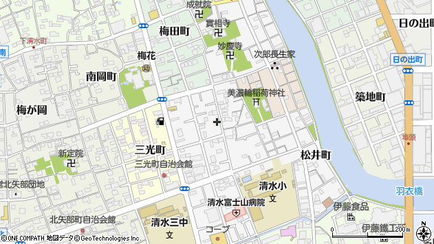 〒424-0946 静岡県静岡市清水区八千代町の地図