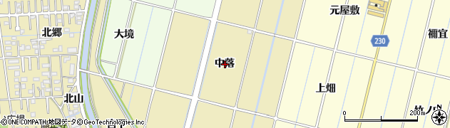 愛知県豊田市桝塚西町中落周辺の地図
