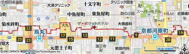 ＴＨＥ　ＰＯＣＫＥＴ　ＨＯＴＥＬ京都四条烏丸周辺の地図