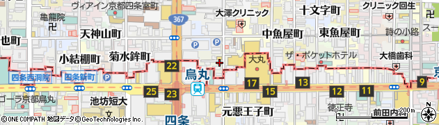 中京警察署東洞院交番周辺の地図