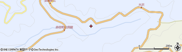 愛知県岡崎市小久田町（大沢）周辺の地図