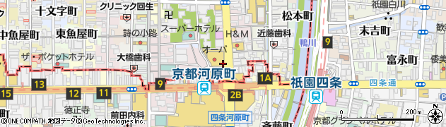 京都府京都市中京区米屋町周辺の地図