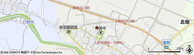 滋賀県蒲生郡日野町音羽428周辺の地図