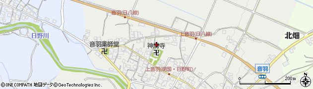 滋賀県蒲生郡日野町音羽430周辺の地図