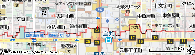京都府京都市中京区笋町周辺の地図