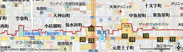 京都府京都市中京区笋町周辺の地図