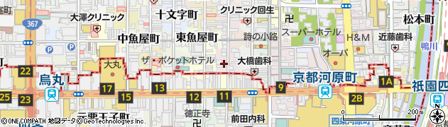 京都府京都市中京区桝屋町周辺の地図