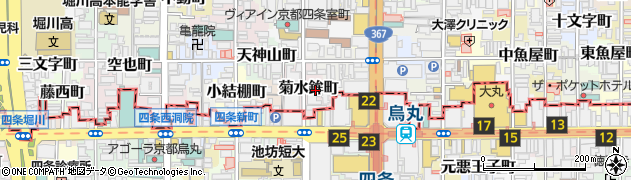 京都府京都市中京区菊水鉾町576周辺の地図
