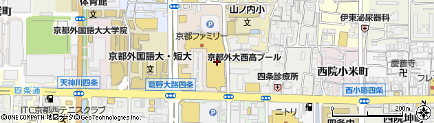 ティヨール　京都ファミリー店周辺の地図
