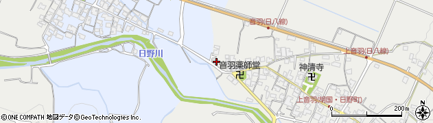 滋賀県蒲生郡日野町音羽395周辺の地図