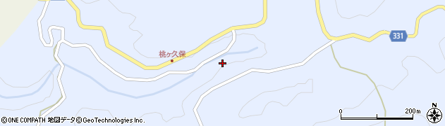 愛知県岡崎市小久田町（湯ノ木）周辺の地図