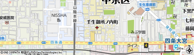 京都府京都市中京区壬生御所ノ内町24周辺の地図