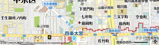 京都府京都市中京区錦大宮町142周辺の地図