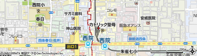 京都府京都市中京区壬生淵田町周辺の地図
