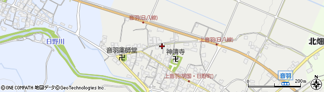 滋賀県蒲生郡日野町音羽425周辺の地図