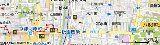 愛きもの館　祇園店周辺の地図