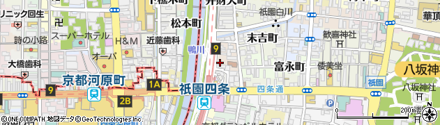 祇園ビストロ 丸橋周辺の地図