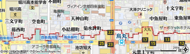 京都府京都市中京区菊水鉾町573周辺の地図
