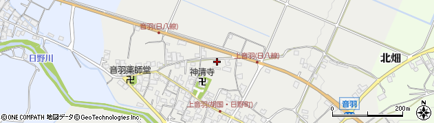 滋賀県蒲生郡日野町音羽644周辺の地図