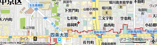 京都府京都市中京区錦猪熊町周辺の地図