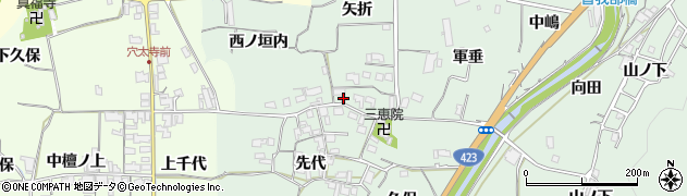 京都府亀岡市曽我部町重利矢折61周辺の地図