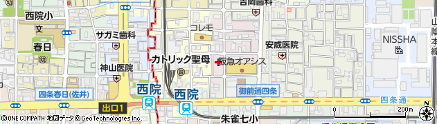京都府京都市中京区壬生東淵田町周辺の地図