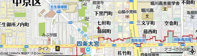 京都府京都市中京区錦大宮町144周辺の地図