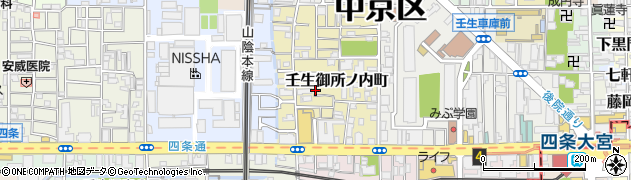 京都府京都市中京区壬生御所ノ内町48周辺の地図