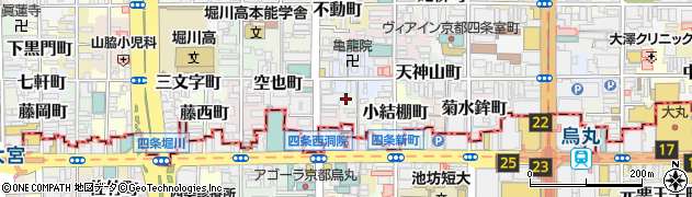 京都府京都市中京区炭之座町周辺の地図
