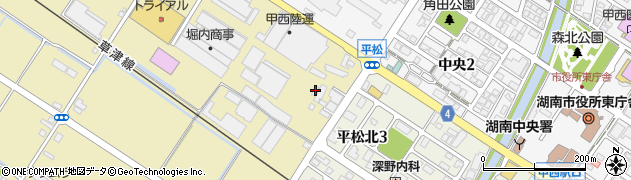 滋賀県湖南市柑子袋704周辺の地図