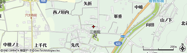 京都府亀岡市曽我部町重利周辺の地図