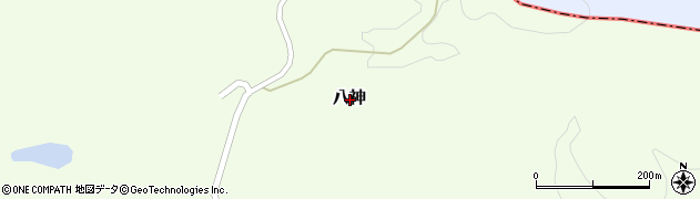 岡山県久米郡美咲町八神周辺の地図