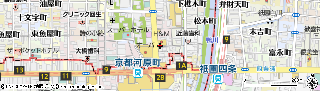 京都府京都市中京区米屋町376周辺の地図