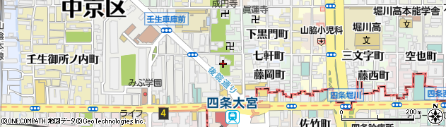 京都府京都市中京区錦大宮町154周辺の地図