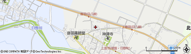 滋賀県蒲生郡日野町音羽423周辺の地図
