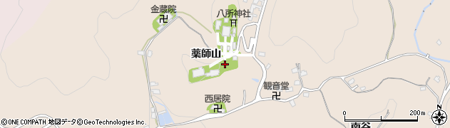 愛知県岡崎市真福寺町（薬師山）周辺の地図