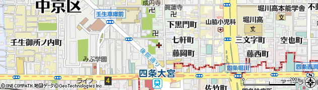 京都府京都市中京区錦大宮町149周辺の地図