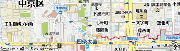 京都府京都市中京区錦大宮町145周辺の地図
