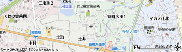 京都府亀岡市篠町浄法寺（土井）周辺の地図