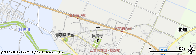 滋賀県蒲生郡日野町音羽656周辺の地図