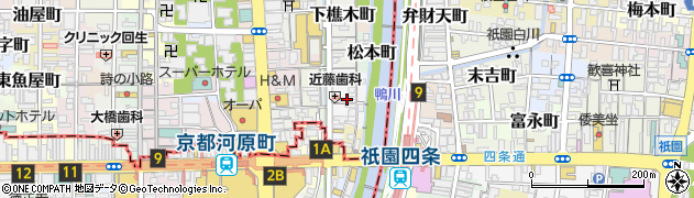京都府京都市中京区鍋屋町周辺の地図